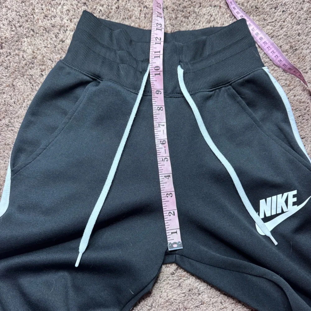 Nike Black White Stripe Athletic Joggers